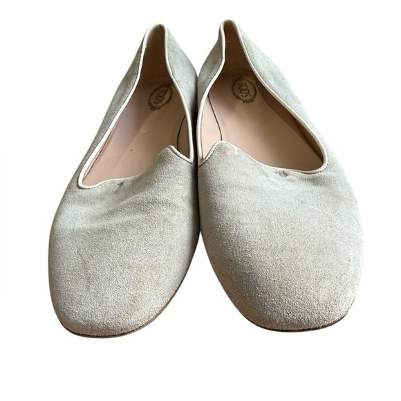Tod’s Women’s Gray Suede Loafer Flat Size 10.5 - Picture 4 of 9